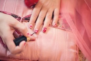 painting fingernails